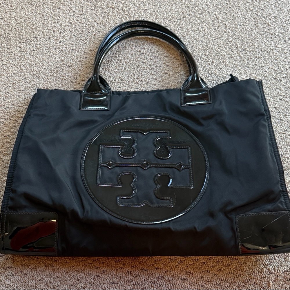 Tory Burch Black Nylon Tote